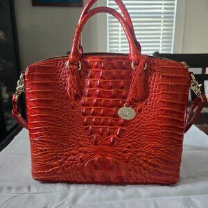 Brahmin Orange Satchel